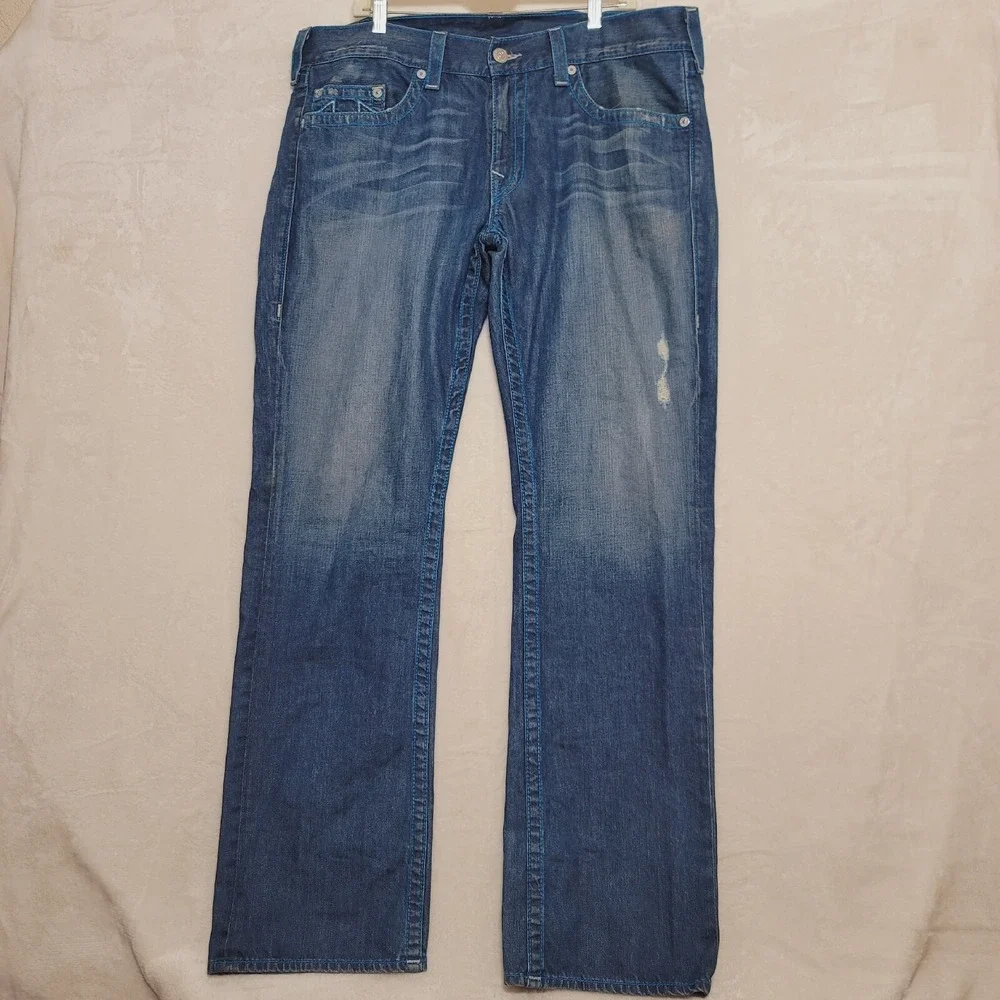 True Religion Jeans Men's 38/34 World Tour Pants Section Straight